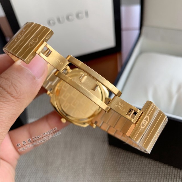古馳鋼帶手錶 Gucci新款中性石英腕表  gjs2150